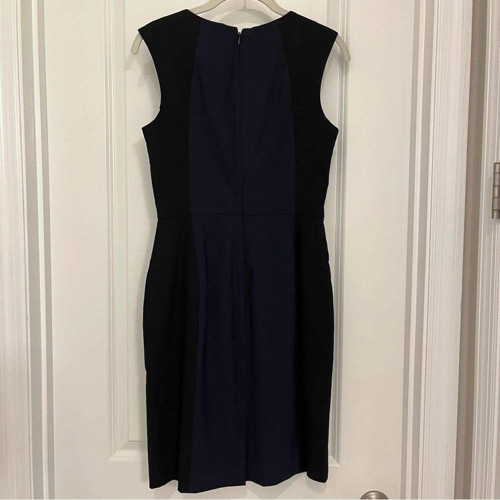 Banana Republic Black and Navy Midi Dress - Picture 5 of 7